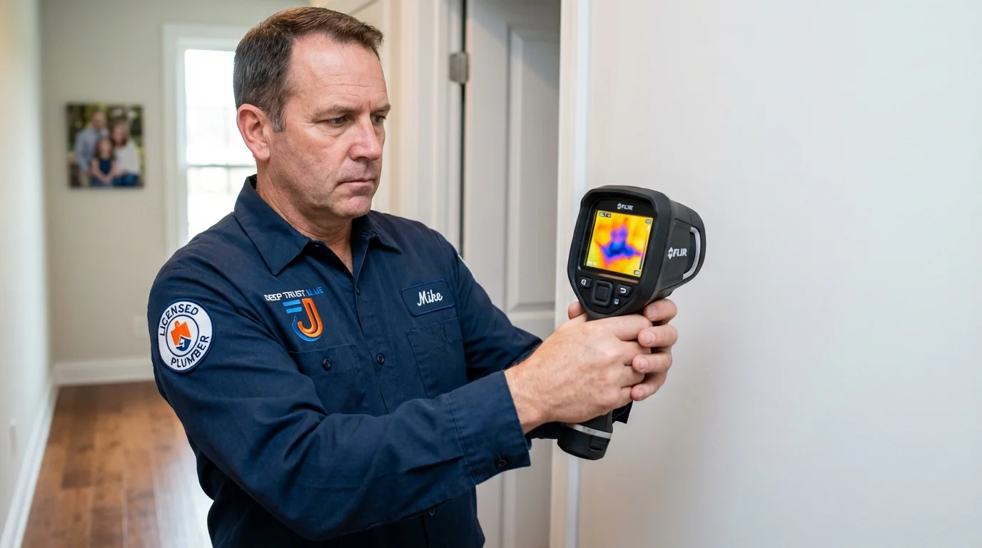 Thermal imaging leak detection by Johns Plumbing LLC in Sand Springs